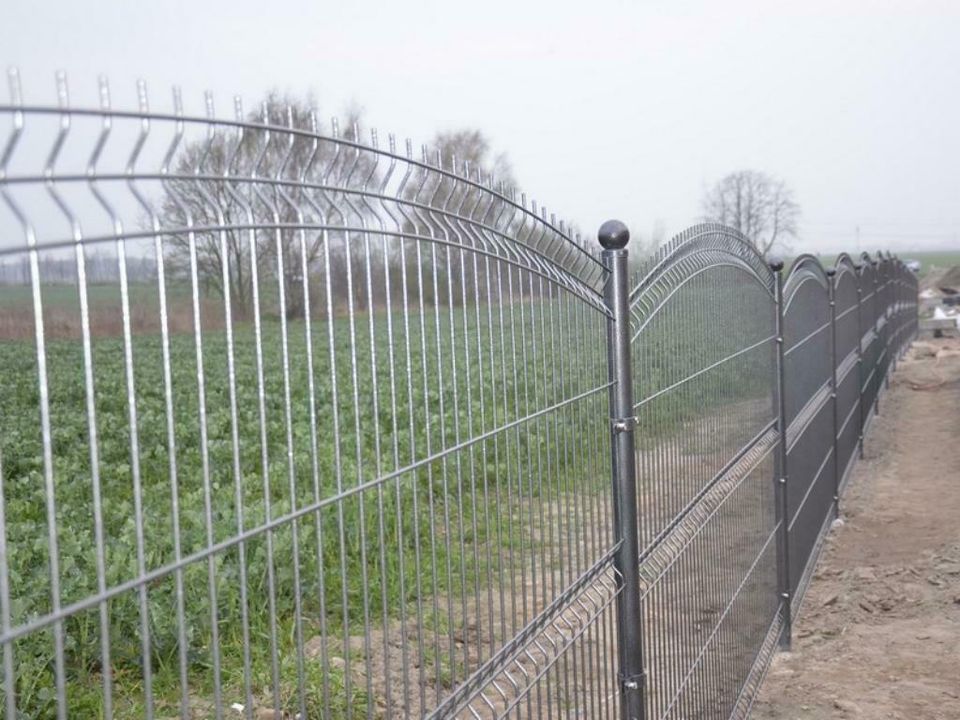 GITTERZAUN ZAUN SCHMUCKZAUN ZAUNFELDER STABGITTERZAUN DOPPELSTAB in Grabfeld