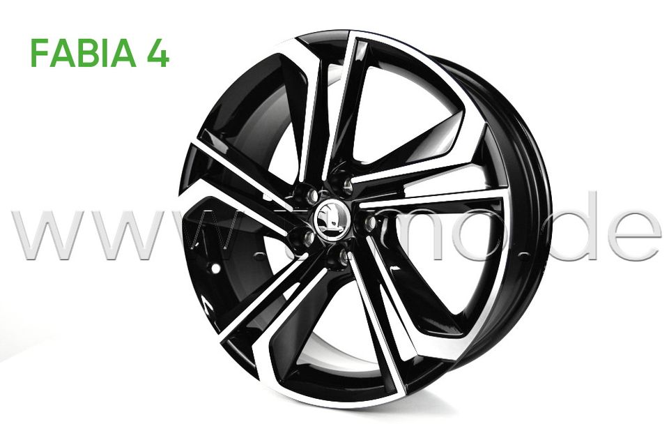 1x Felge LIBRA Black 18" -original- SKODA FABIA 4 / 399 €* in Höchberg