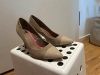 High Heels Beige (Kunstwildleder mit Lackspitze) Hannover - Vahrenwald-List Vorschau