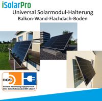 Balkonkraftwerk universal Solarmodul-Halterung für Balkon-Wand-Flachdach PV Photovoltaik Anlage Solarmodule Nordrhein-Westfalen - Moers Vorschau