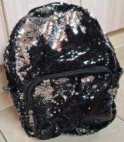 Pailletten- Rucksack schwarz mit vielen Taschen Bayern - Roggenburg Vorschau