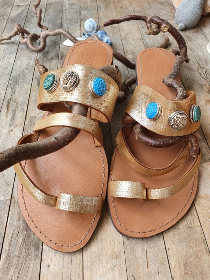 SuBe NOOSA Amsterdam Leder Sandalen Zehentrenner 41 gold NEU in Essen West Holsterhausen kleinanzeigen