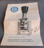 Paginiermaschine, Posteingang und Tagesstempel Thüringen - Schmalkalden Vorschau