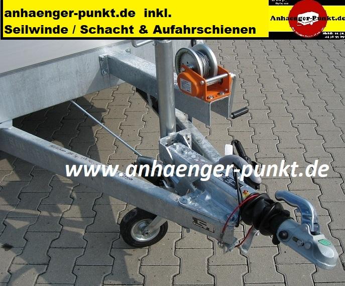 Anhänger TIEF 4 x 2 -  RAMPEN SCHACHT & SEILWINDE AUTOTRANSPORTER in Kevelaer