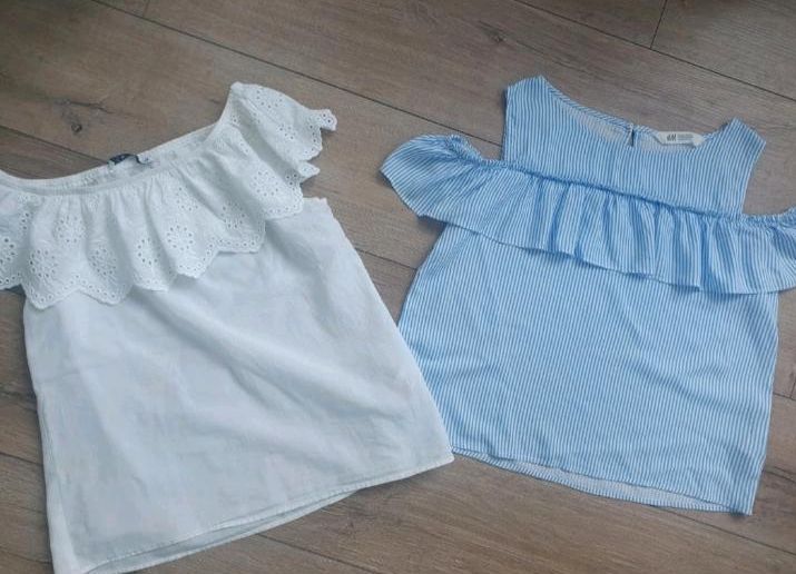 ♡ 2x Bluse mit Spitze + Rüschen LCW H&M Bluse Top wie neu in Bremen