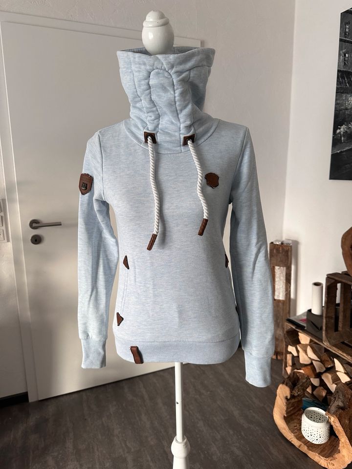 NAKETANO Hoodie Pullover blau S TOP in Breuberg