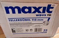 Maxit Tellerdübel WDVS 115 mm Niedersachsen - Wesendorf Vorschau