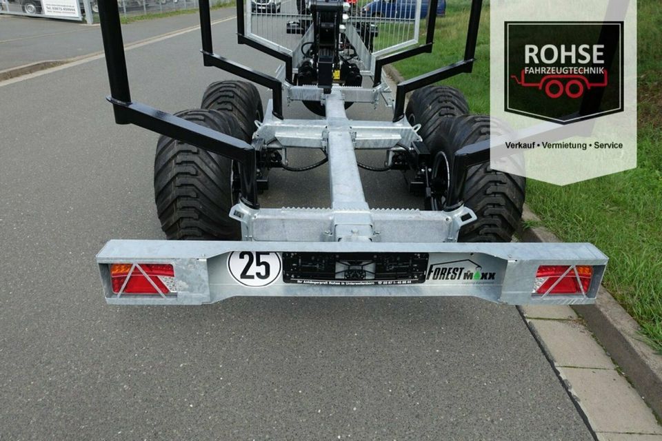 Forstanhänger Rückewagen ForestMaxx RW7.35-FL6.3 Auflaufbremse 8t in Unterwellenborn