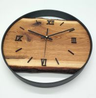 Wanduhr Holzuhr Eiche reclock Uhr handmade Einzelstück Baden-Württemberg - Argenbühl Vorschau
