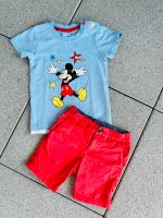 H&M#Gr.92#Shirt#short#mickey#maus#rot#blau#t-shirt#kurze#hose#set Stuttgart - Stuttgart-Mitte Vorschau