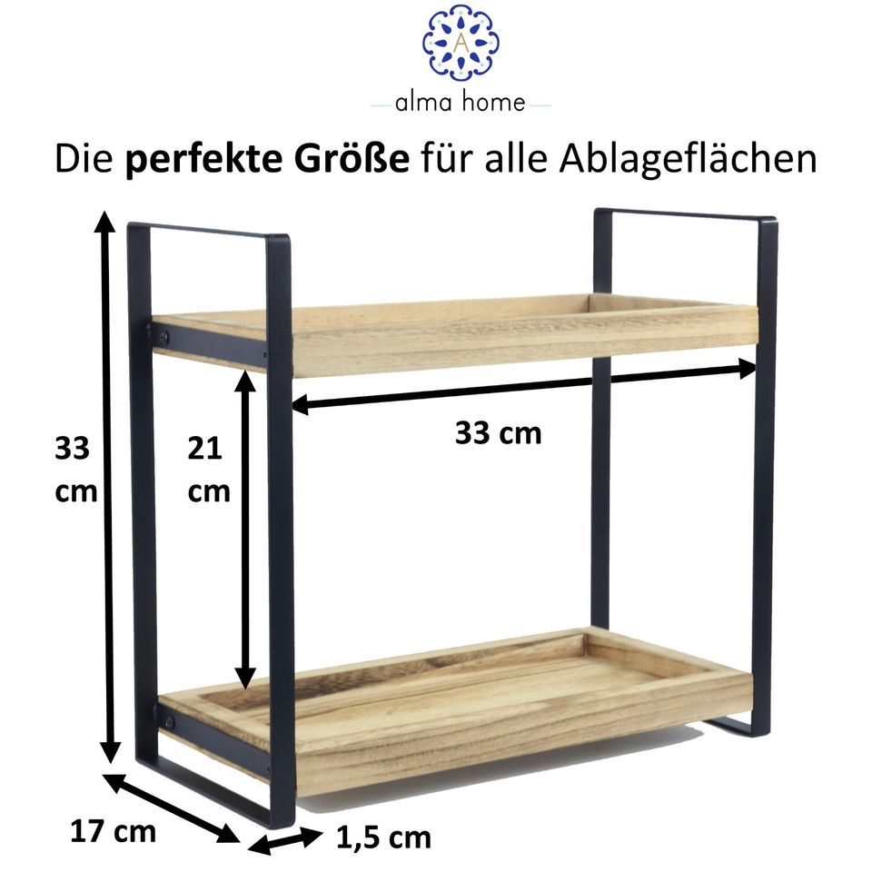 Regal Standregal Holzregal Gewürzregal Badezimmer Organizer NEU in Karlsruhe