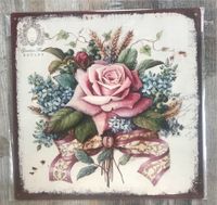 Blechschild Rose Flieder Botany Landhaus 30 x 30 cm Nordrhein-Westfalen - Paderborn Vorschau