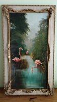 Antikes Ölgemälde Künstler "Rondini" Thema Flamingos Nordrhein-Westfalen - Köln Vogelsang Vorschau