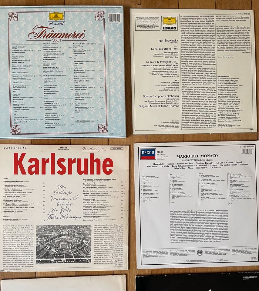 Schallplatten Vinyl LP Sammlung Klassik Oper Musical 1950s-1990s in Karlsruhe