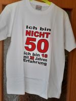 T-Shirt mit Spruch zum 50. Geburtstag Sachsen-Anhalt - Oschersleben (Bode) Vorschau