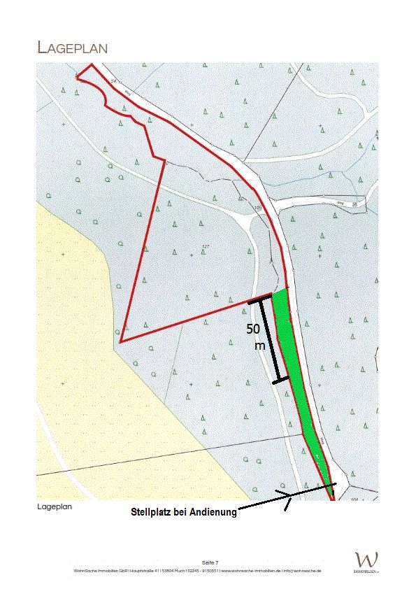 3 Waldgrundstücke  mit Bachlauf 17min. v. Köln-Ost in Overath