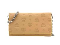 MCM Leder Crossbody Wallet Bag Clutch Umhängetasche Beige Silber Schleswig-Holstein - Schleswig Vorschau