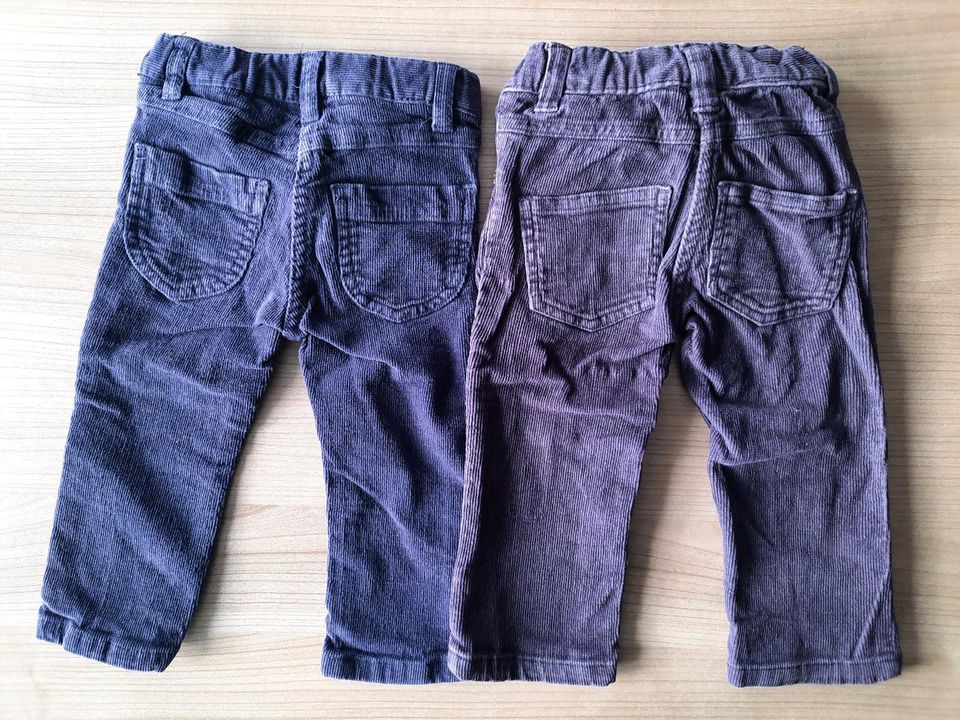 Hose Hosenset 3 Stück lila Cordhose Gr. 74 74/80 in Oberndorf am Neckar