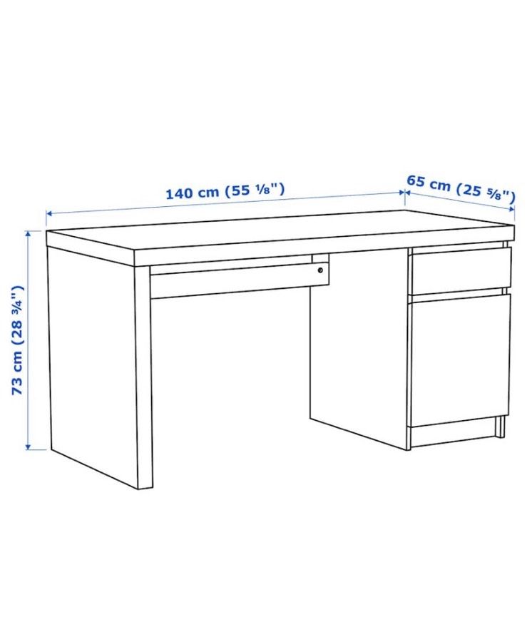 Ikea Schreibtisch Malm in München