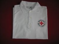 Poloshirt - ACN - weiß mit gedrucktem DRK-Rundlogo - Gr. L Niedersachsen - Langelsheim Vorschau