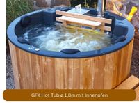 1,8m Badezuber (Badefass, Hot Tub) mit Innenofen Baden-Württemberg - Neuried Vorschau