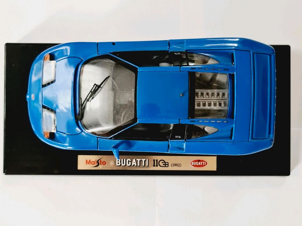 ⛽ Modellauto Bugatti EB 110 Blau BJ. 1992 Maße ca. 25cm x 10cm ⛽ in Nürnberg (Mittelfr)