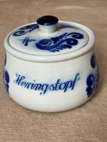 Heringstopf Steinzeug glasiert blau grau Ø 13 cm, 10 cm hoch Düsseldorf - Vennhausen Vorschau