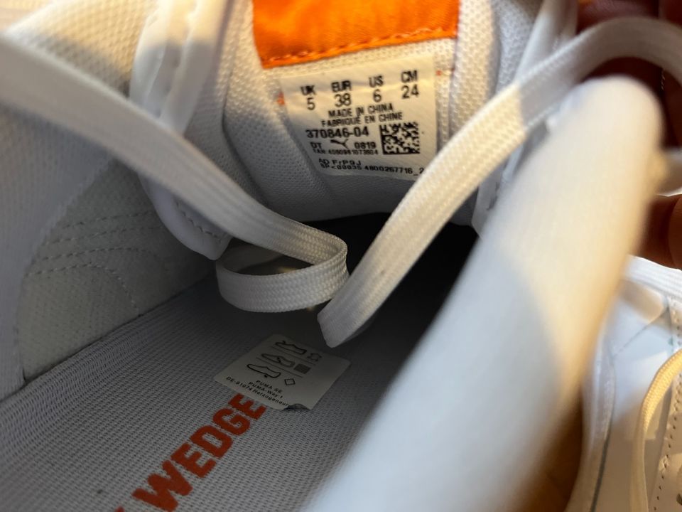 Puma Sneaker weiß orange , Größe 38 wie neu in München