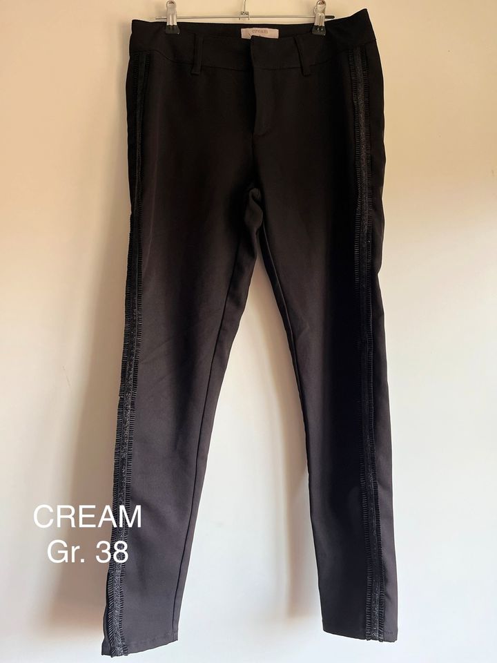 **CREAM** schicke Stretch Hose Gr. 38 schwarz wNEU in Klütz