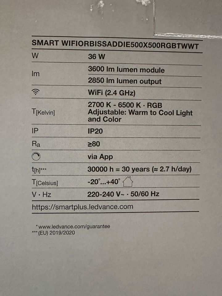 LEDVANCE Wifi SMART+ ORBIS SADDIE mehrfarbig Deckenleuchte in Engelsbrand