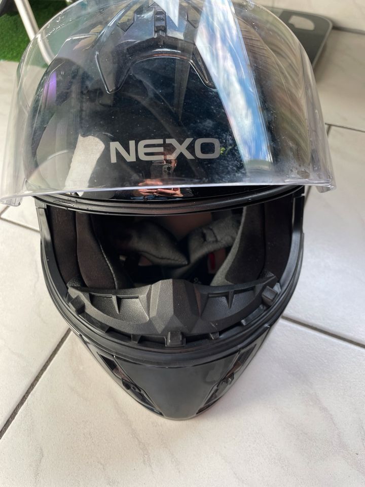 Nexo Motorrad Helm | S | Schwarz | Gebraucht in Düsseldorf