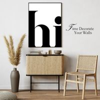 Digitaler Print Wanddeko Bild hi schwarz weiß boho minimalistisch Dresden - Pieschen Vorschau