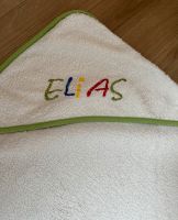Großes Handtuch 1,10m x 1,10m Aufschrift „Elias“ Hessen - Linden Vorschau