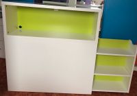 Ikea - Flaxa Kopfteil - Nachttisch zum ausziehen - Rollen - grün Brandenburg - Neuruppin Vorschau