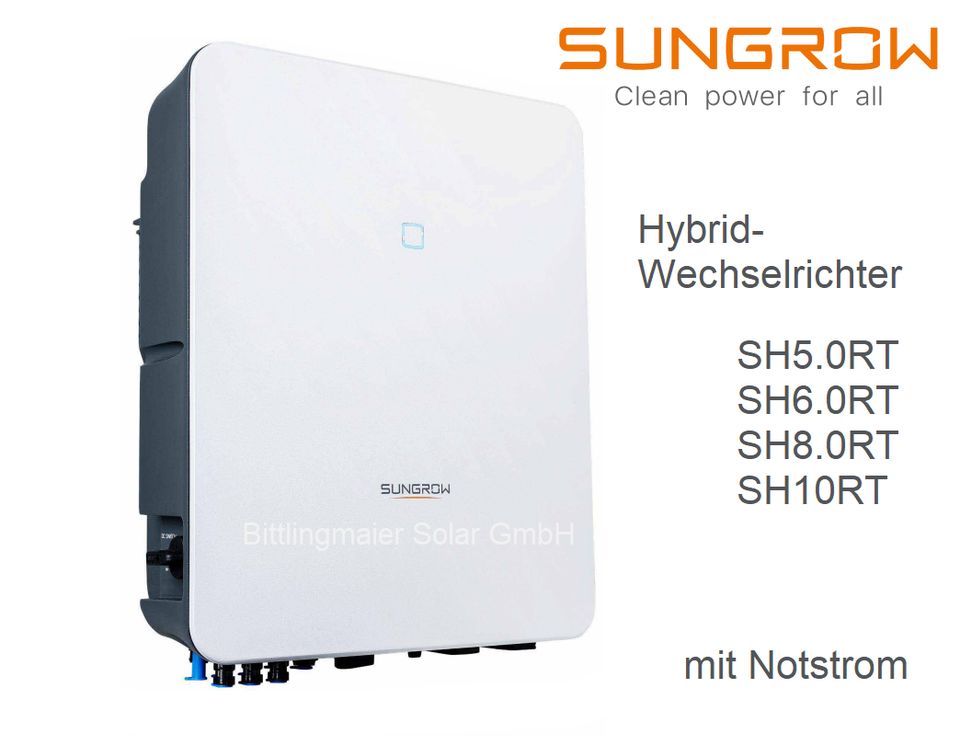 SUNGROW SH5.0 RT PCS / Hybrid Wechselrichter mit Notstrom in Aalen