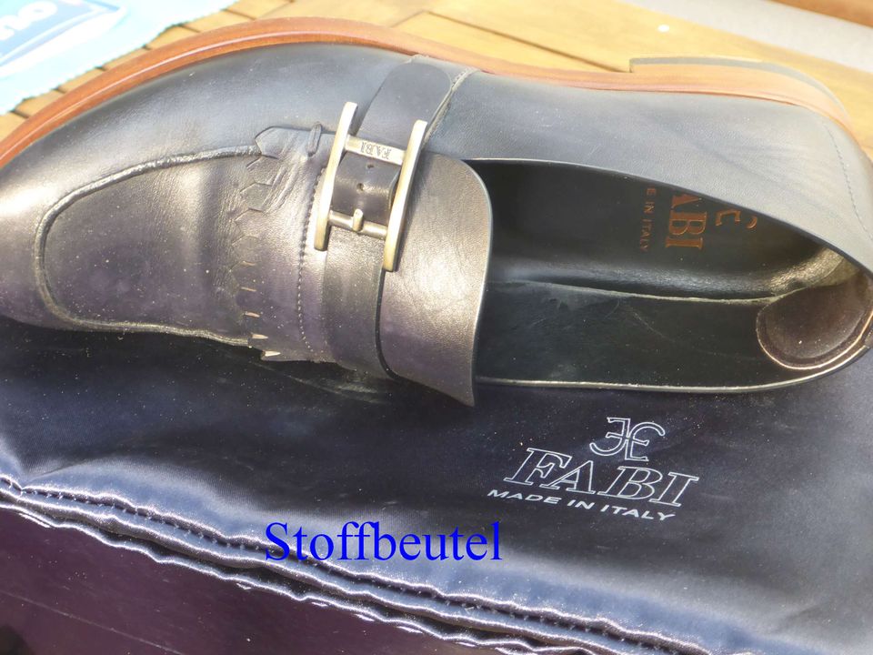 Fabi Leder Loafer Slipper Schuhe  elegant schwarz GR. 39 in Kirchheim bei München