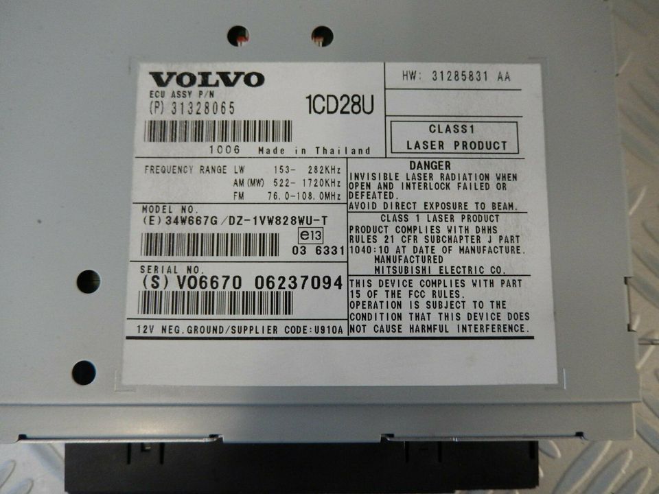 Autoradio Radio CD Modul 31328065 31285831 1CS28U Volvo XC90 in Siegen