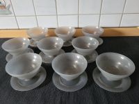 9 Tupperware Eisschalen Puddingschalen Schüssel Untersetzer grau Bayern - Bubesheim Vorschau