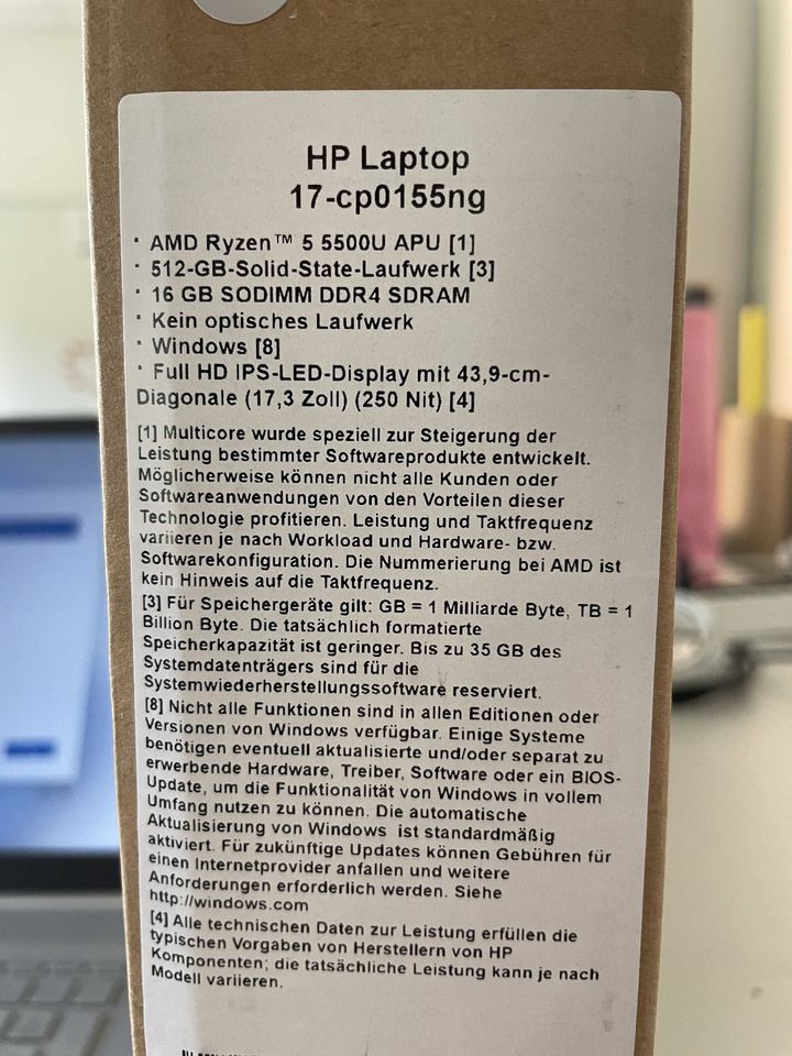 HP Laptop 17-cp0155ng in Mülheim (Ruhr)