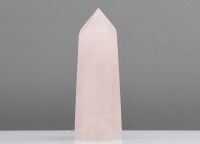 Mineral Edelstein – 1 schöne Rosenquarz SPITZE A-Qualität - 69mm Sachsen - Rochlitz Vorschau