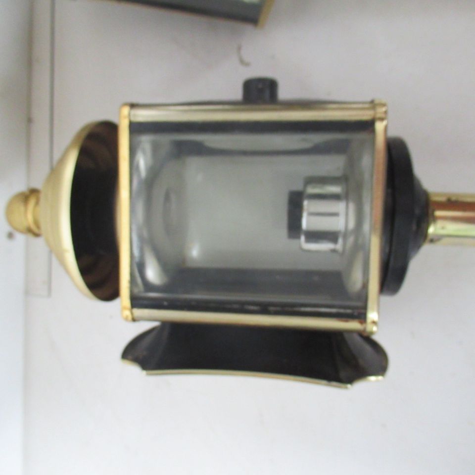 Zwei alte Raveford Kutschlampen Paar mit Messing Umrandung ~ top in Meißenheim