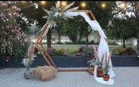 Traubogen Hochzeit Deko Hexagon Fotobox Feier Vintage  Boho Sachsen-Anhalt - Köthen (Anhalt) Vorschau