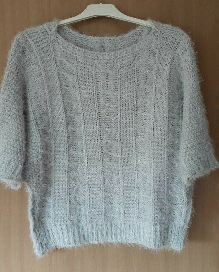 ⭐❤⭐HANDARBEIT/ANGORA,MOHÄR PULLI MIT 3/4 FLEDERMAUS ARM GR.42⭐❤⭐ in Overath