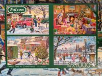 Falcon Puzzle 4 x 1000 Teile Family Time at Christmas Nordrhein-Westfalen - Monheim am Rhein Vorschau