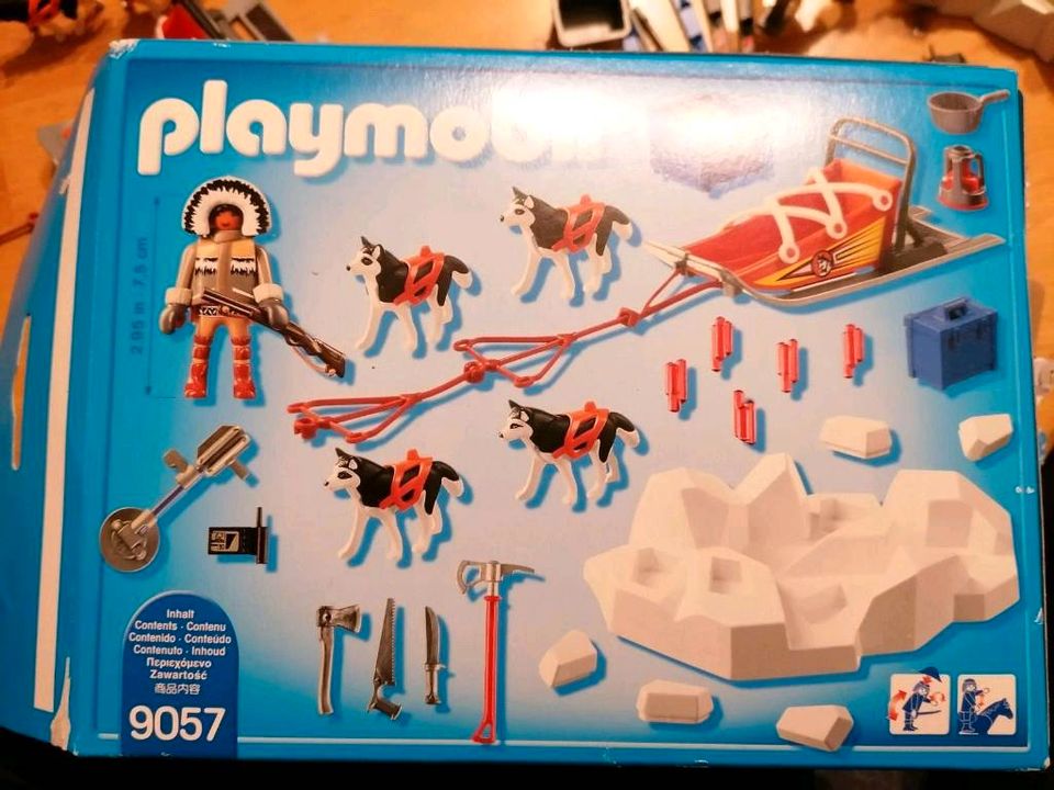 Playmobil Action 9056 Polar Forscher + 9057 Hundeschlitten in Loitsche-Heinrichsberg
