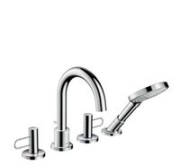 Hansgrohe 4-Loch Wannenarmatur - Axor Uno F-Set, Brushed Nickel Baden-Württemberg - Ettlingen Vorschau