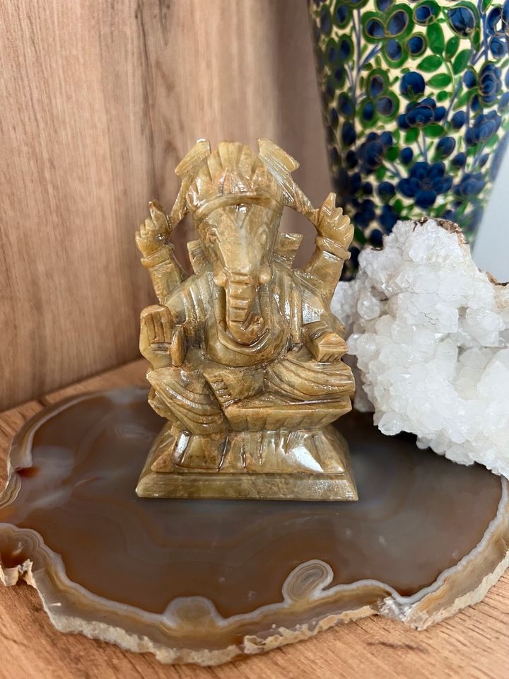 Ganesha Figur aus Speckstein, Statue, spirituelle Deko, Skulptur in Weil im Schönbuch