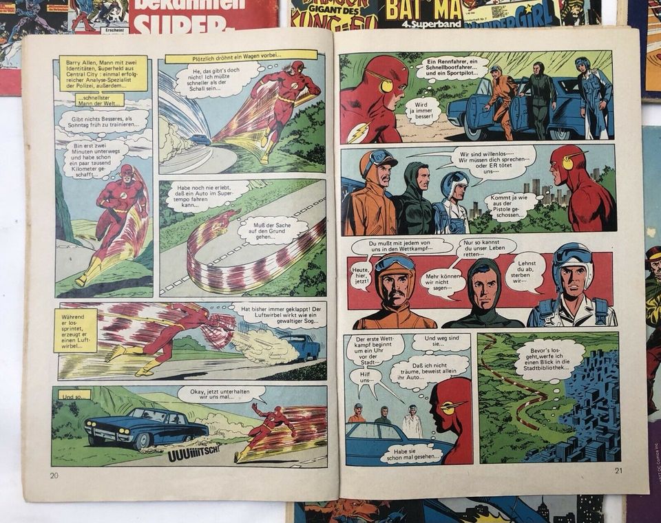 Comics Supermann Roter Blitz Flash 1976 1977 7 12 16 18 in Schwarme