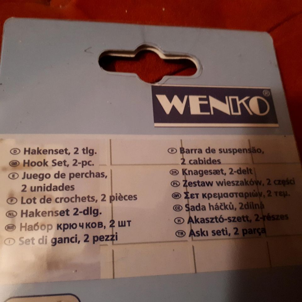 Wenko Hakenset 2-tlg. Kleben statt bohren in Düsseldorf