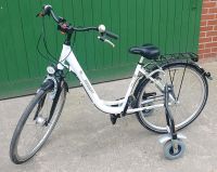 BBF Damen Fahrrad IDC weiss 28" Umrüstung Rehamobil Stützräder Nordrhein-Westfalen - Rosendahl Vorschau